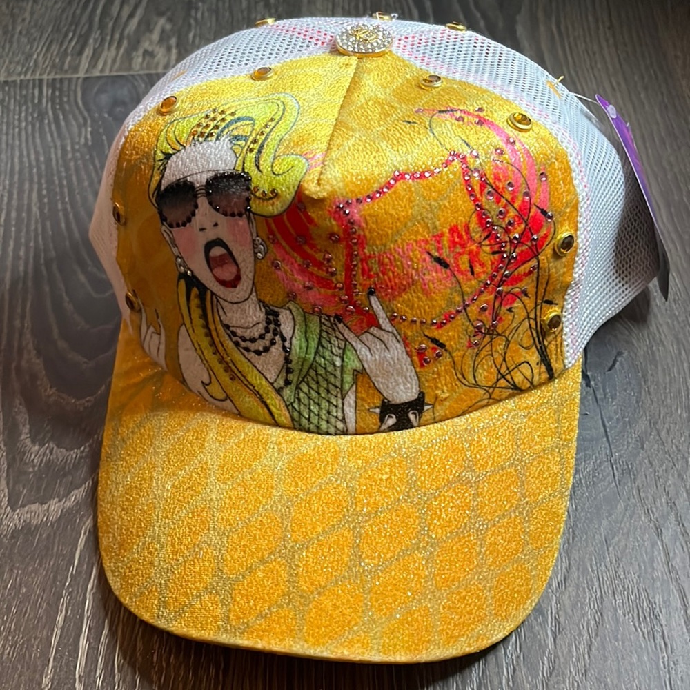 Crystal rock rockstar baseball cap
